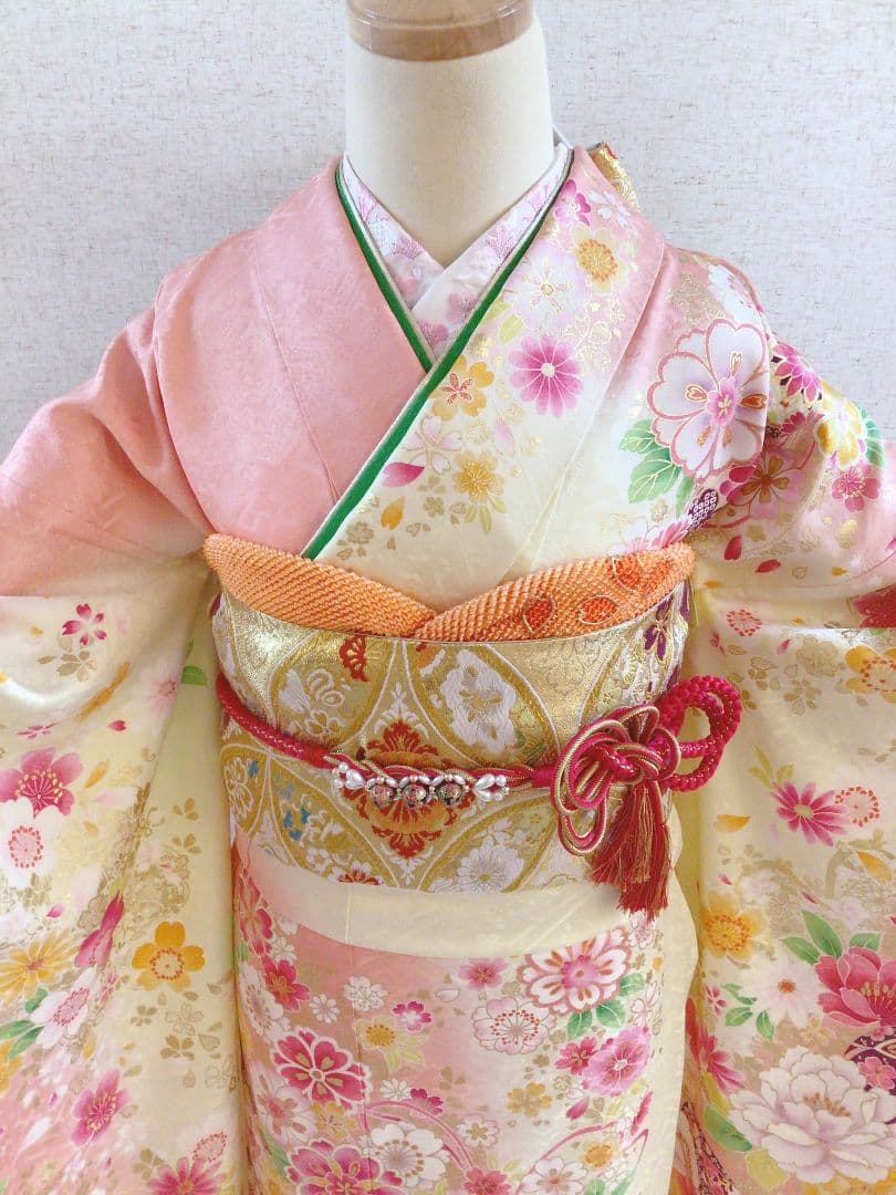 振袖フルセット　ピンク