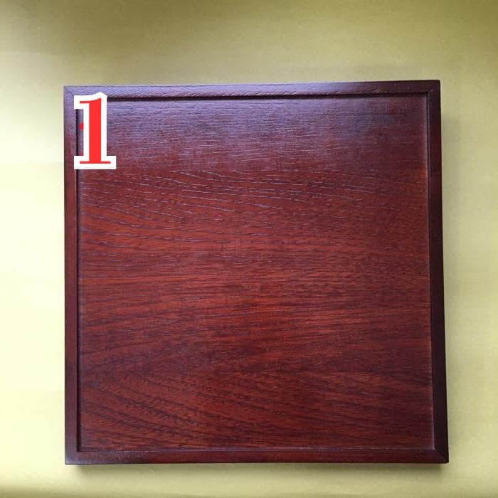 Y 長期保管 お盆 和風 和食器 会津塗 木製 漆器 まとめ売 正方形 8枚 S