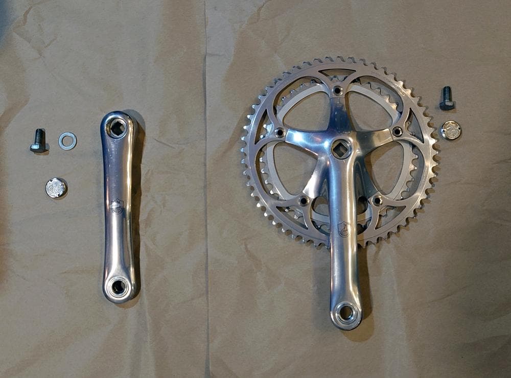 再再値下げ カンパニョーロcレコ期アテナ クランクセット170mm 52/42T