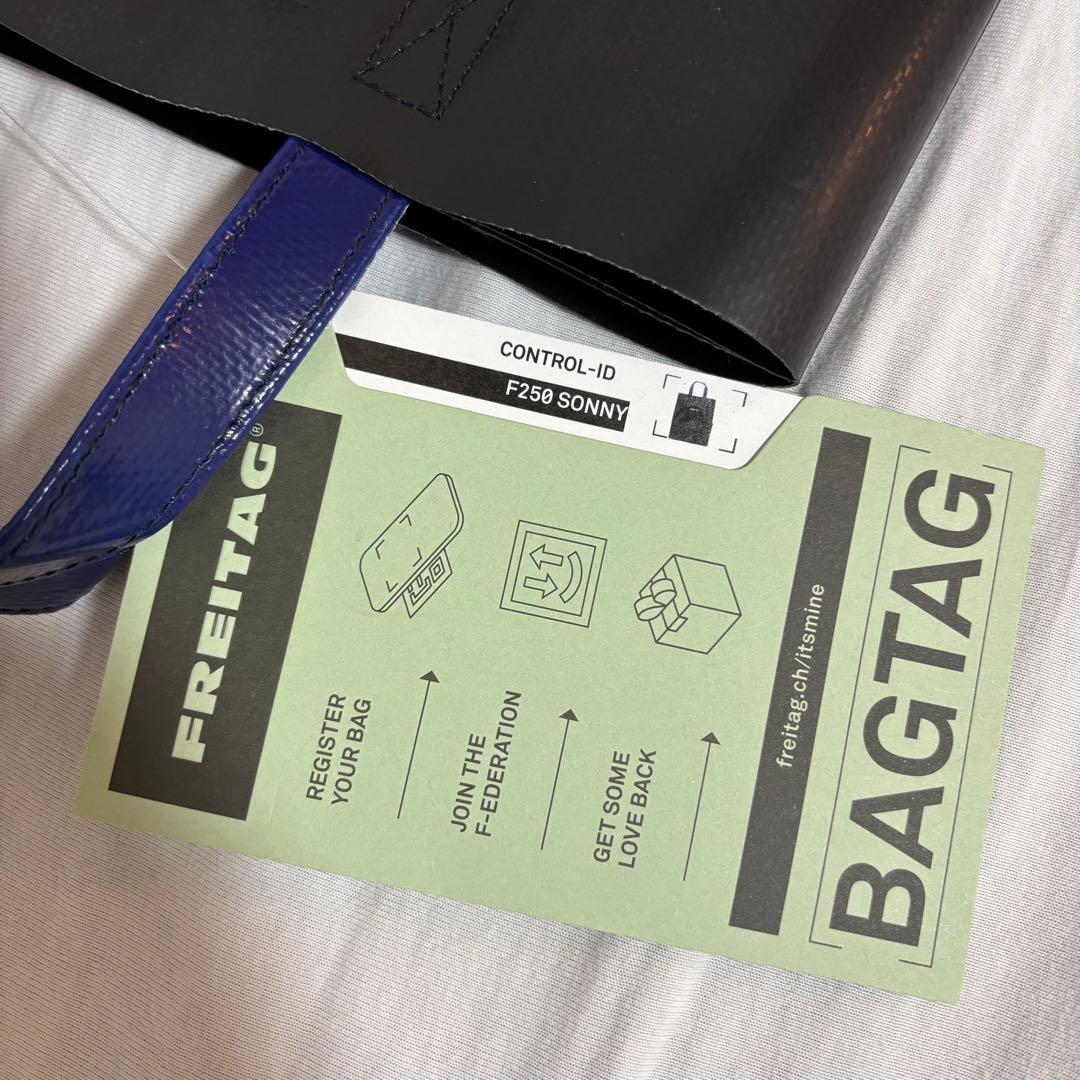 レア物 FREITAG F250 SONNY ショッピングバッグ 黒 ネイビー