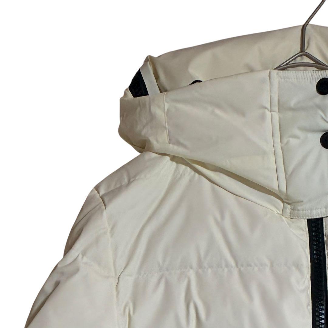 新品未使用 C.C. CROSS ダウンコート 白 38 フーディ 秋冬