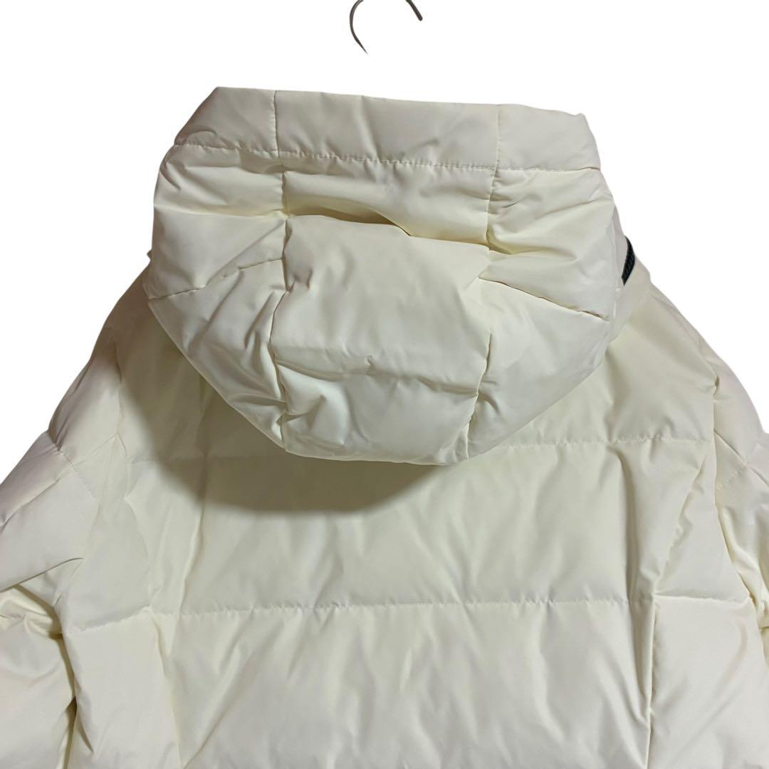 新品未使用 C.C. CROSS ダウンコート 白 38 フーディ 秋冬