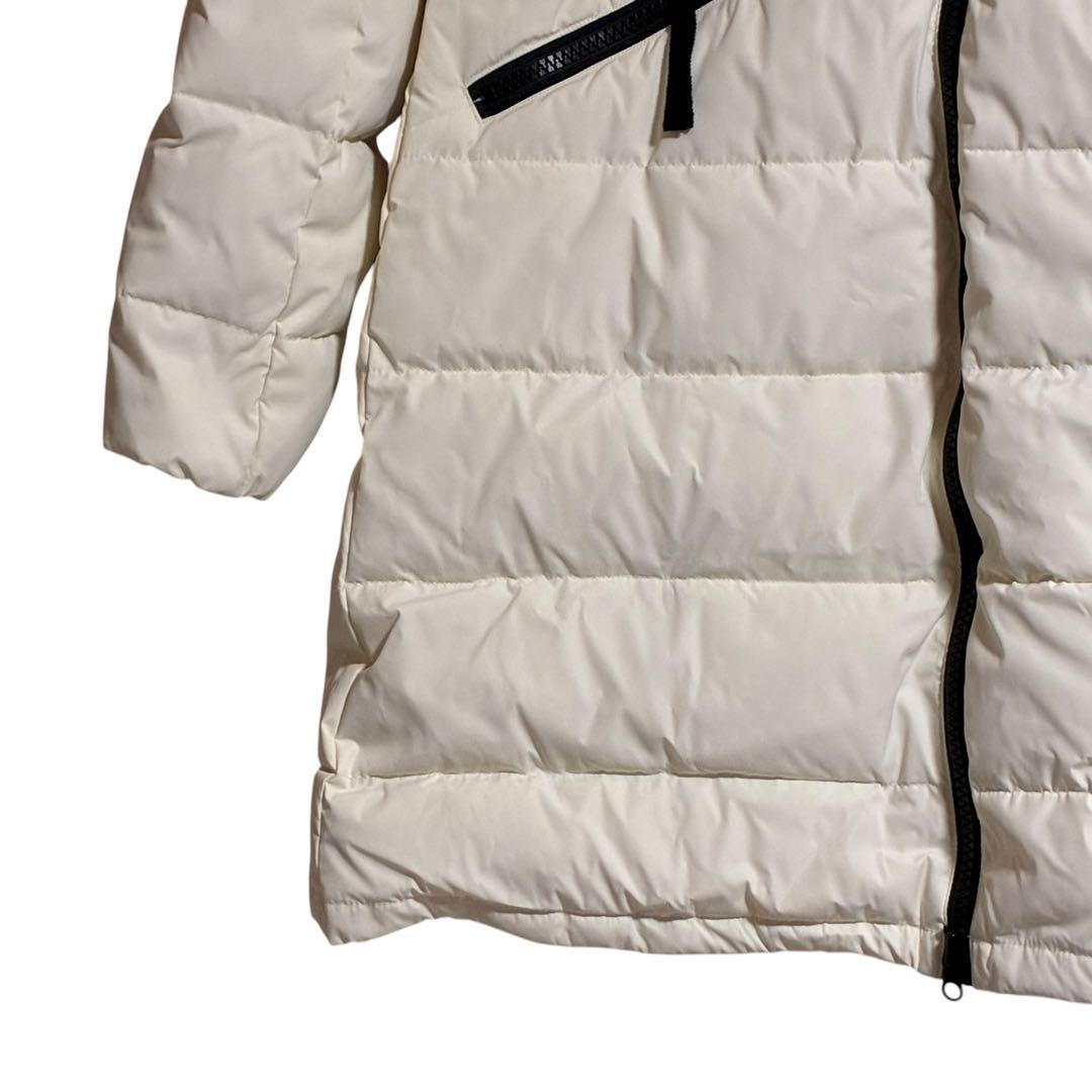 新品未使用 C.C. CROSS ダウンコート 白 38 フーディ 秋冬