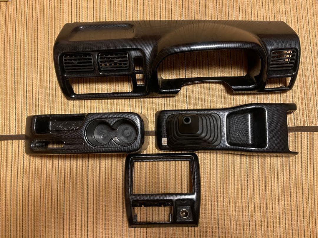 jb23 ジムニー　カーボン調 ダッシュボードパネル セット