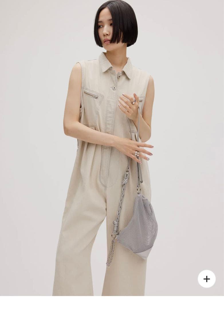 AMERI VINTAGE DENIM WIDE ROMPERS 新品未使用