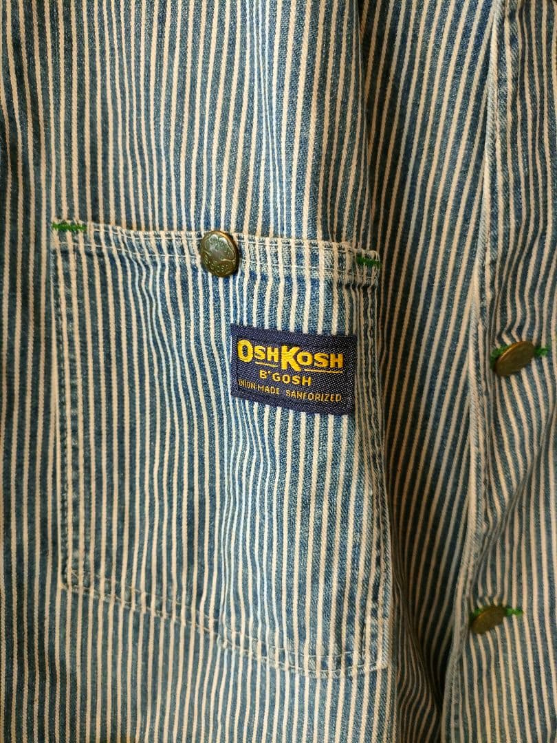 OshKosh B`Goshストライプ カバーオール