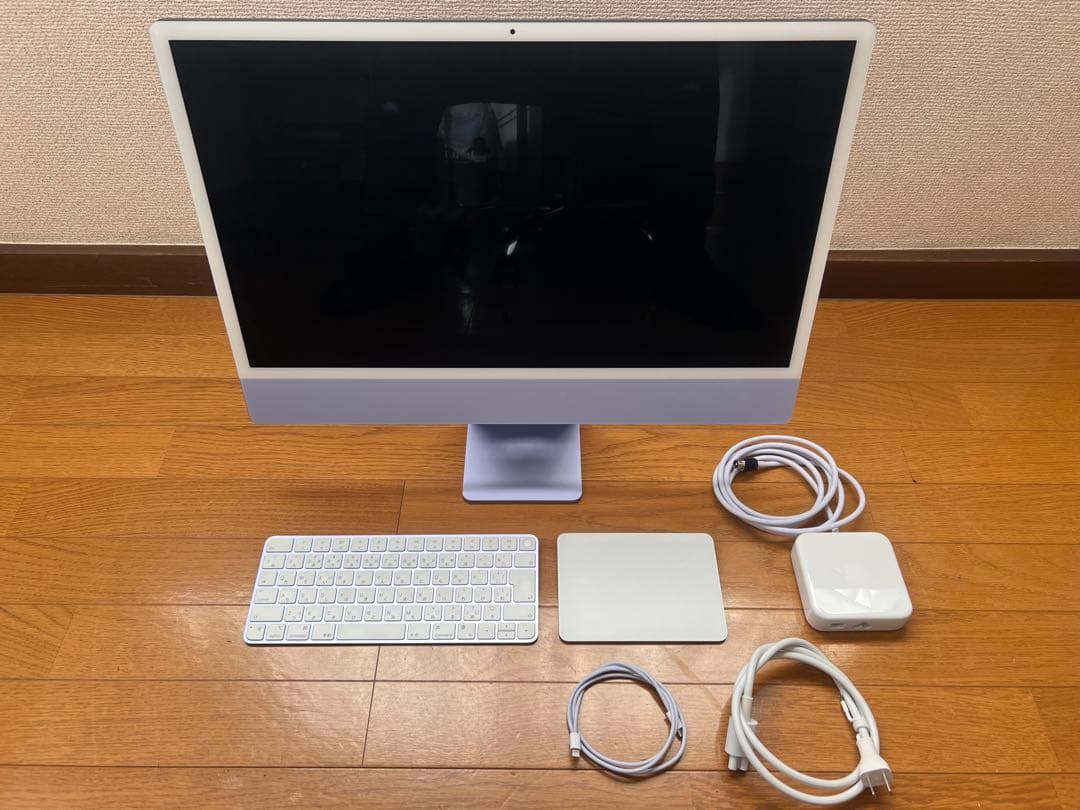 iMacパープル24インチ 8GB M1チップ 元箱あり梱包済