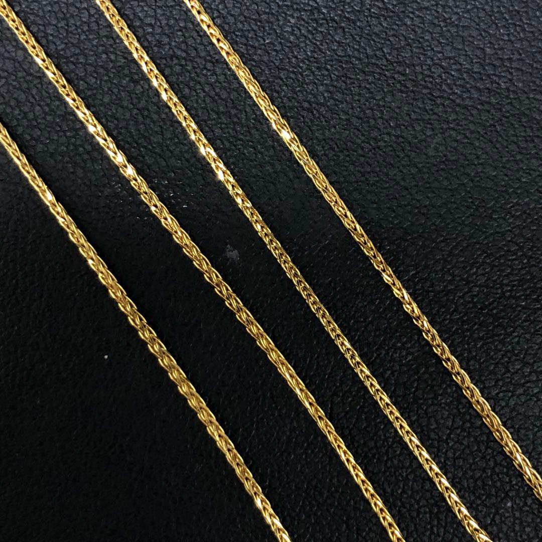 (A012801)K18 チェーン YG 18金 ネックレス