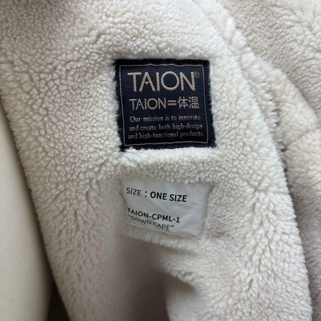 は*ん様 taionタイオン【新品】MILITARY キルティングダウンケープ