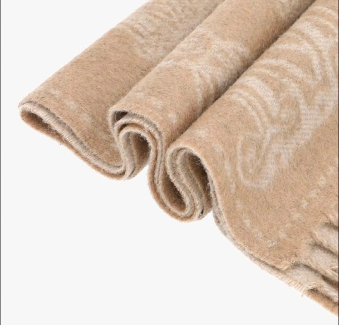 新品Max Mara wsanima マックスマーラ　ジャガードカシミヤマフラー