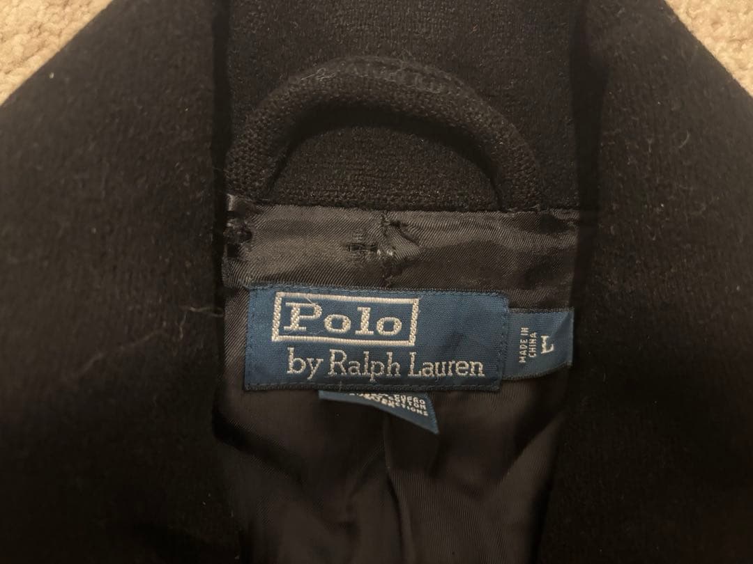 90s Polo by Ralph Lauren ブラック　ピーコート　サイズL