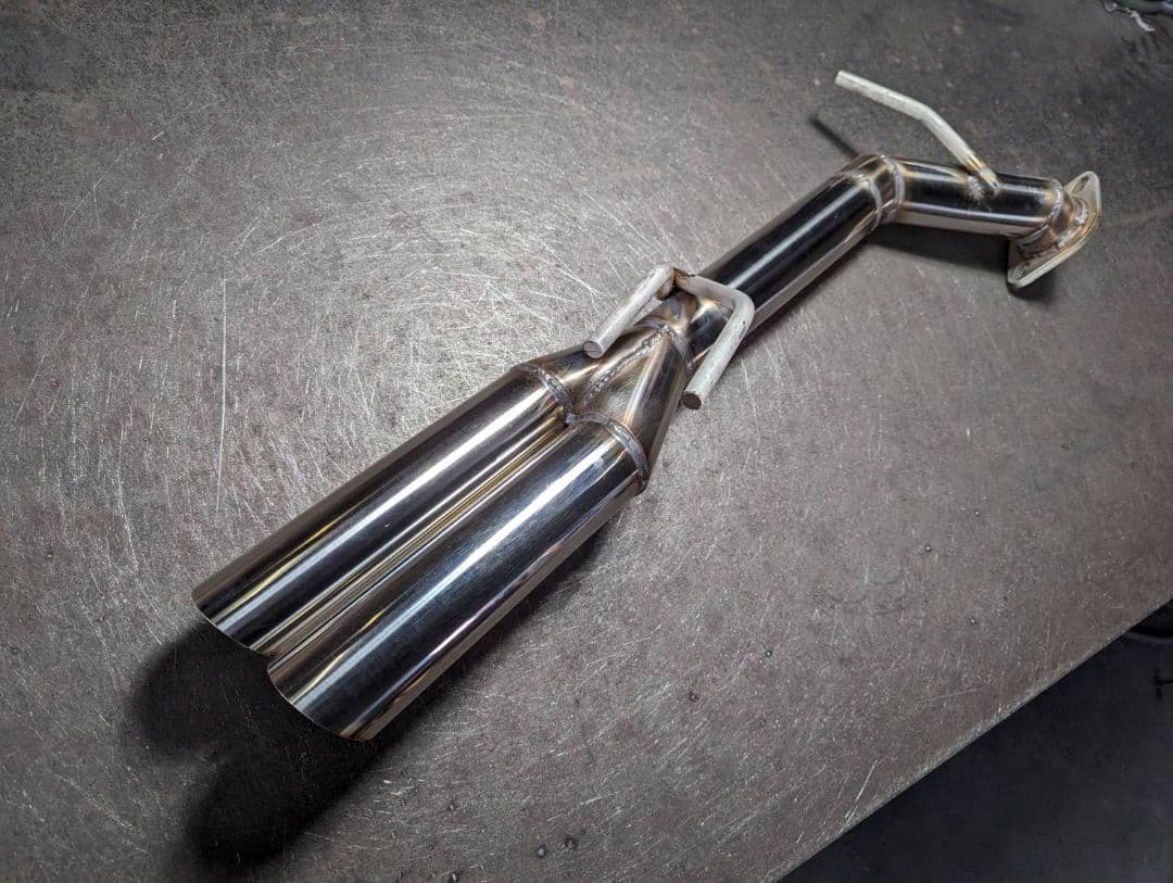 AXVH70カムリ！オリジナルストレートマフラー！リアピースオールステンレス