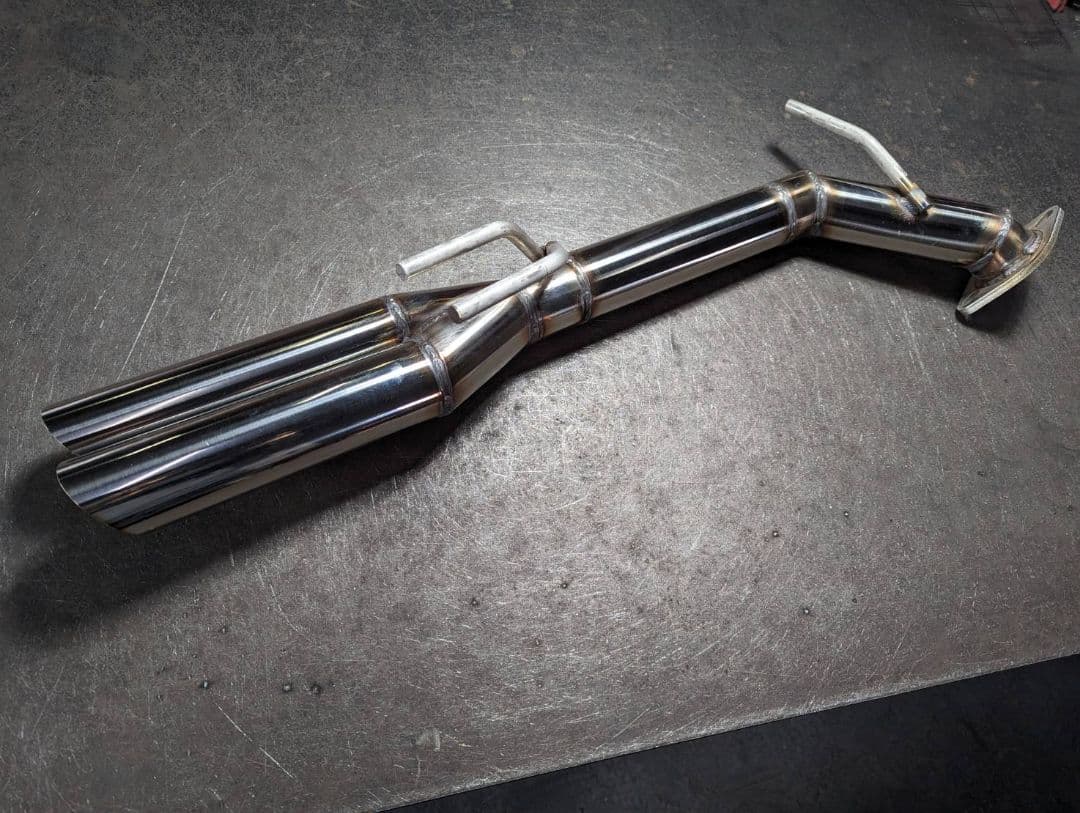 AXVH70カムリ！オリジナルストレートマフラー！リアピースオールステンレス