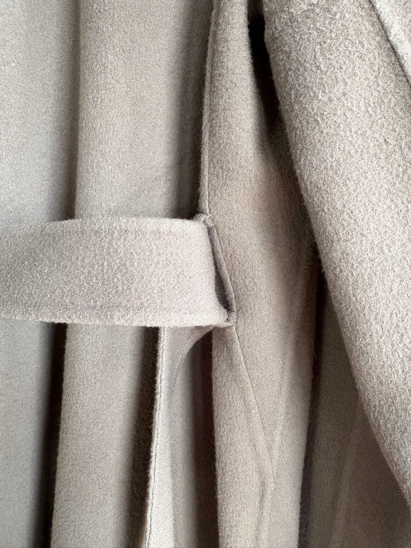 BEIGE, ロングコート＊　ウール100% キュプラ裏地