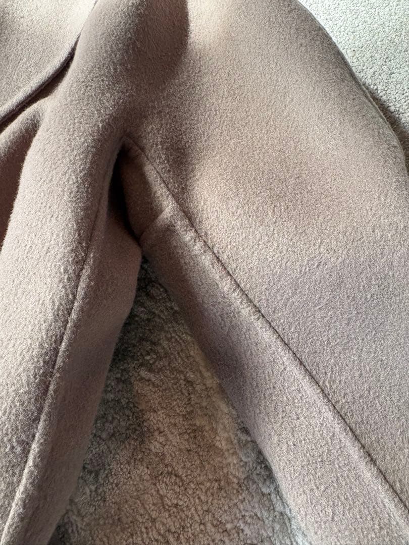 BEIGE, ロングコート＊　ウール100% キュプラ裏地