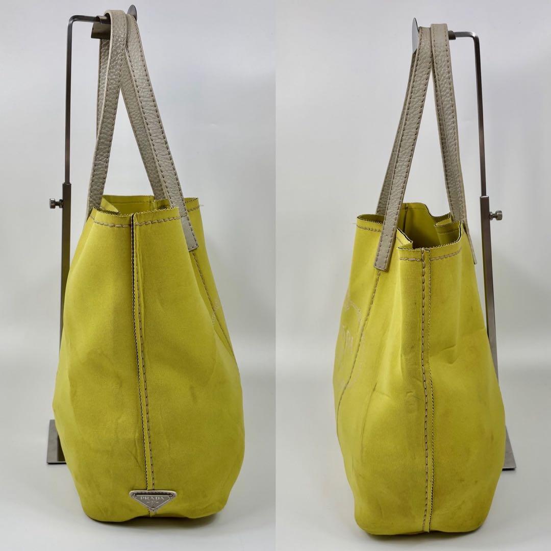 PRADA トートバッグ ロゴ ショルダー A4可 レッド 157 プラダ