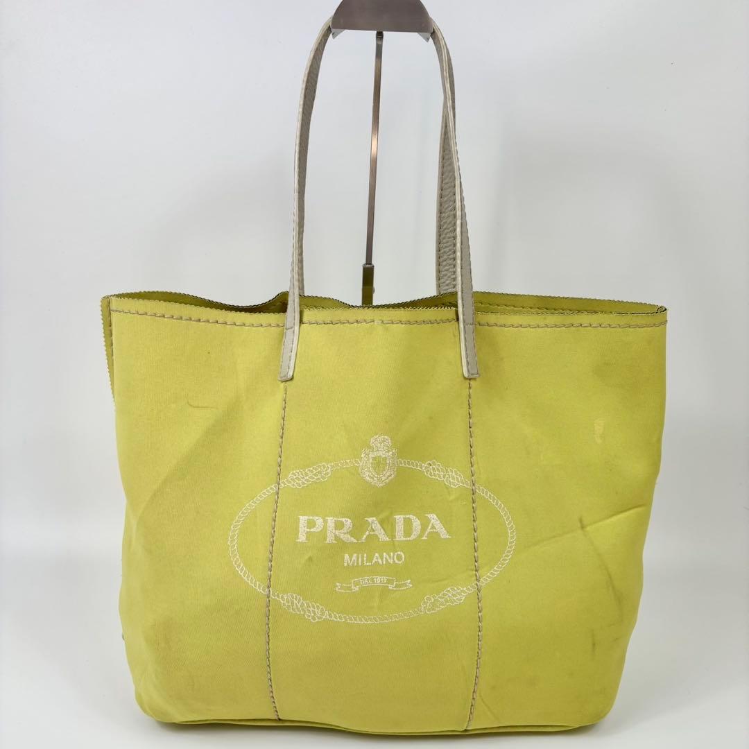 PRADA トートバッグ ロゴ ショルダー A4可 レッド 157 プラダ