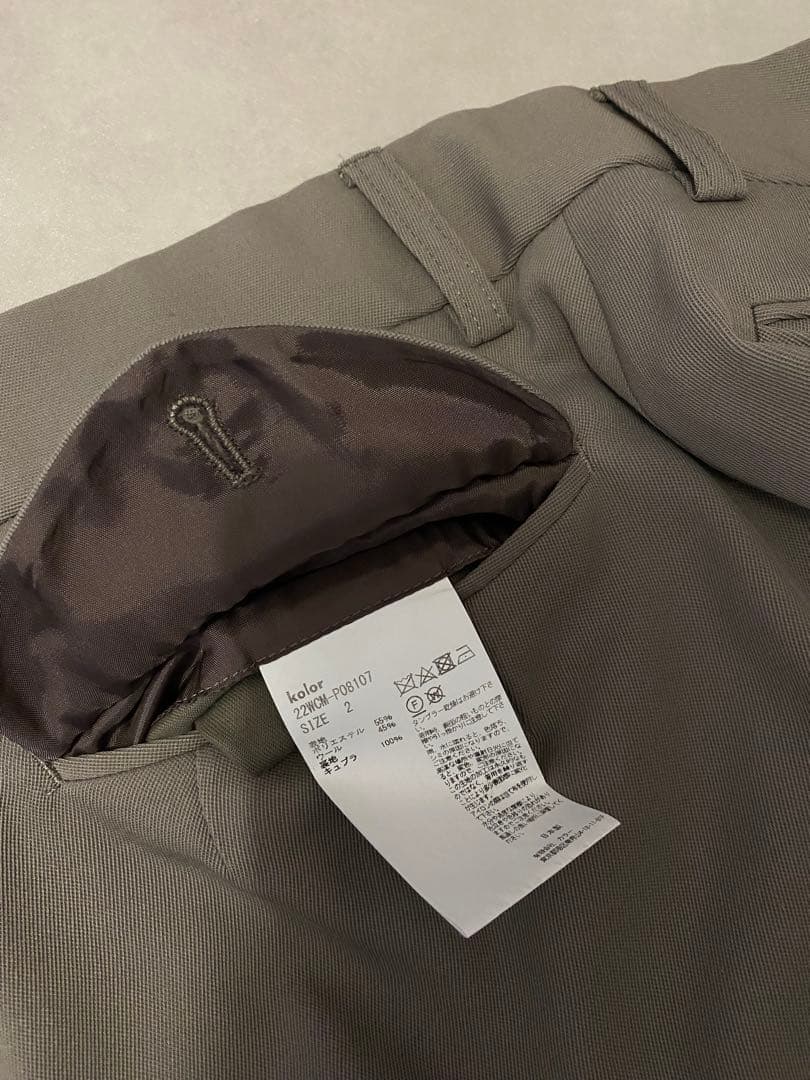 kolor 22AW サージワイドトラウザー