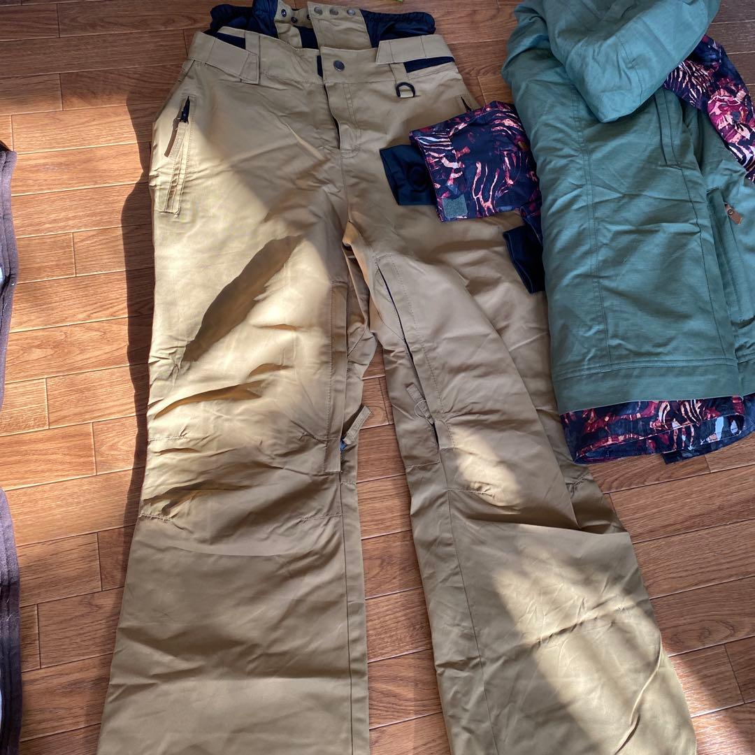 ROXY スノーボードウェア フード付き 上下セット