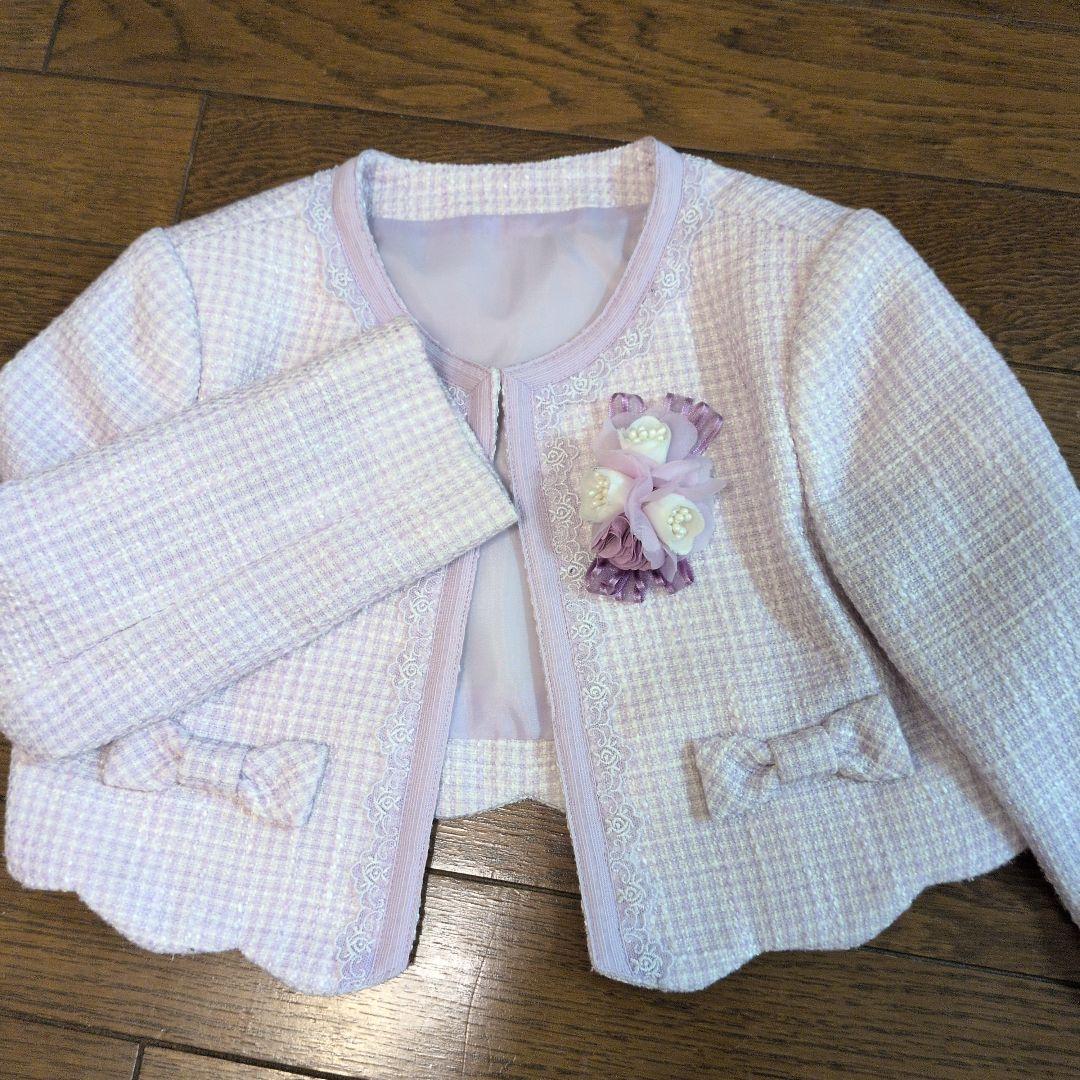 卒園＆入学式　CHOPIN ツイードジャケット＆ワンピース