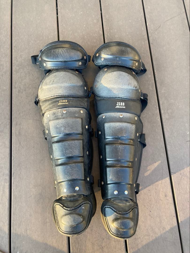 ミズノ製キャッチャー防具セット　 軟式用黒色Mサイズ