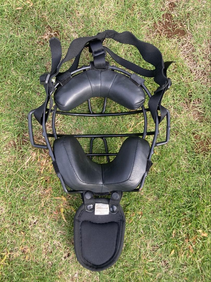 ミズノ製キャッチャー防具セット　 軟式用黒色Mサイズ