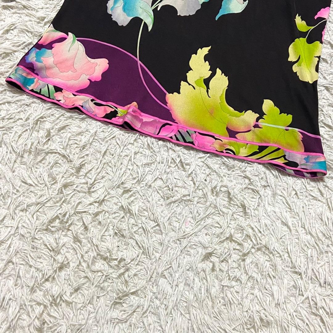 【シルク100%】レオナール 大きいサイズ ワンピース サイズ2XL