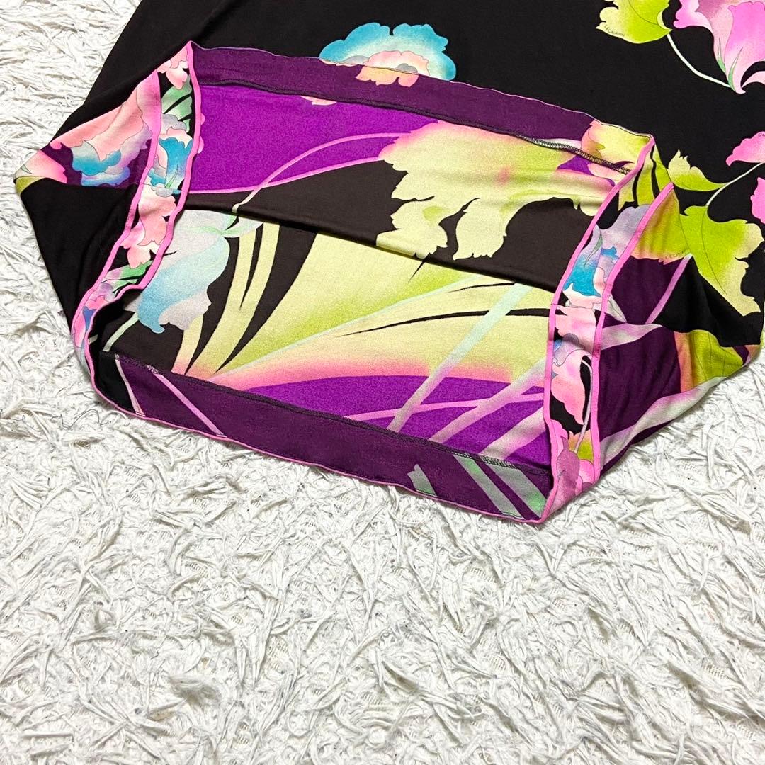 【シルク100%】レオナール 大きいサイズ ワンピース サイズ2XL