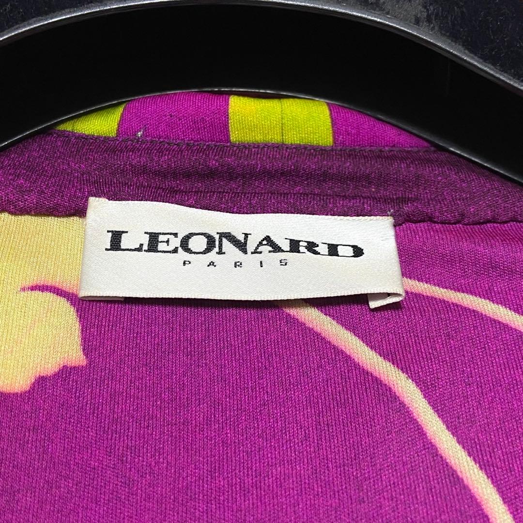 【シルク100%】レオナール 大きいサイズ ワンピース サイズ2XL