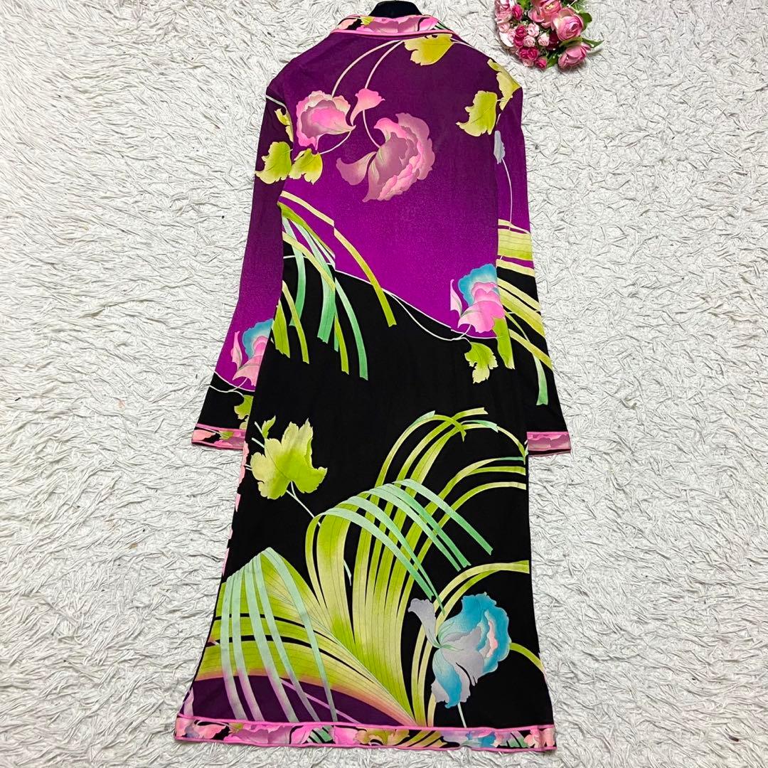 【シルク100%】レオナール 大きいサイズ ワンピース サイズ2XL