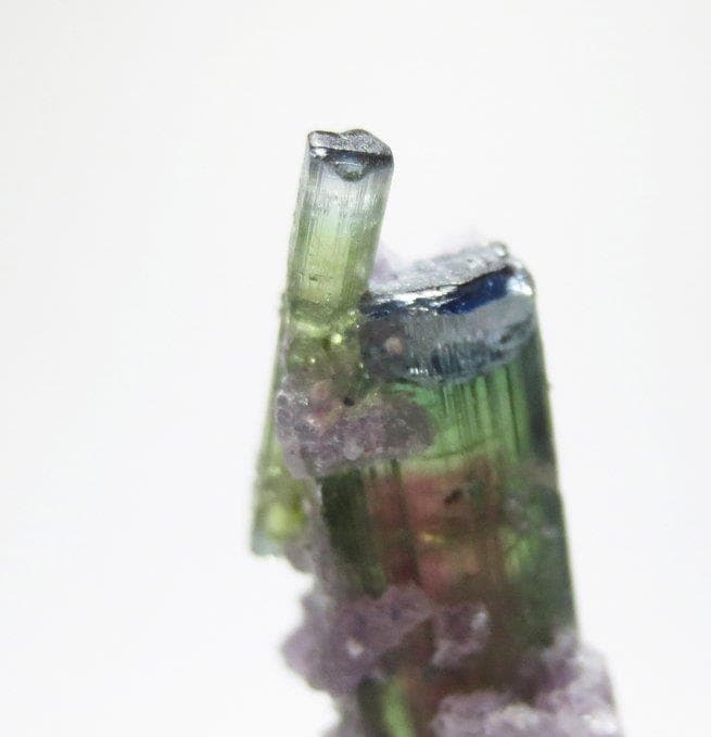 アリカンガ鉱山産 ウォーターメロントルマリン&レピドライト【鉱物標本】