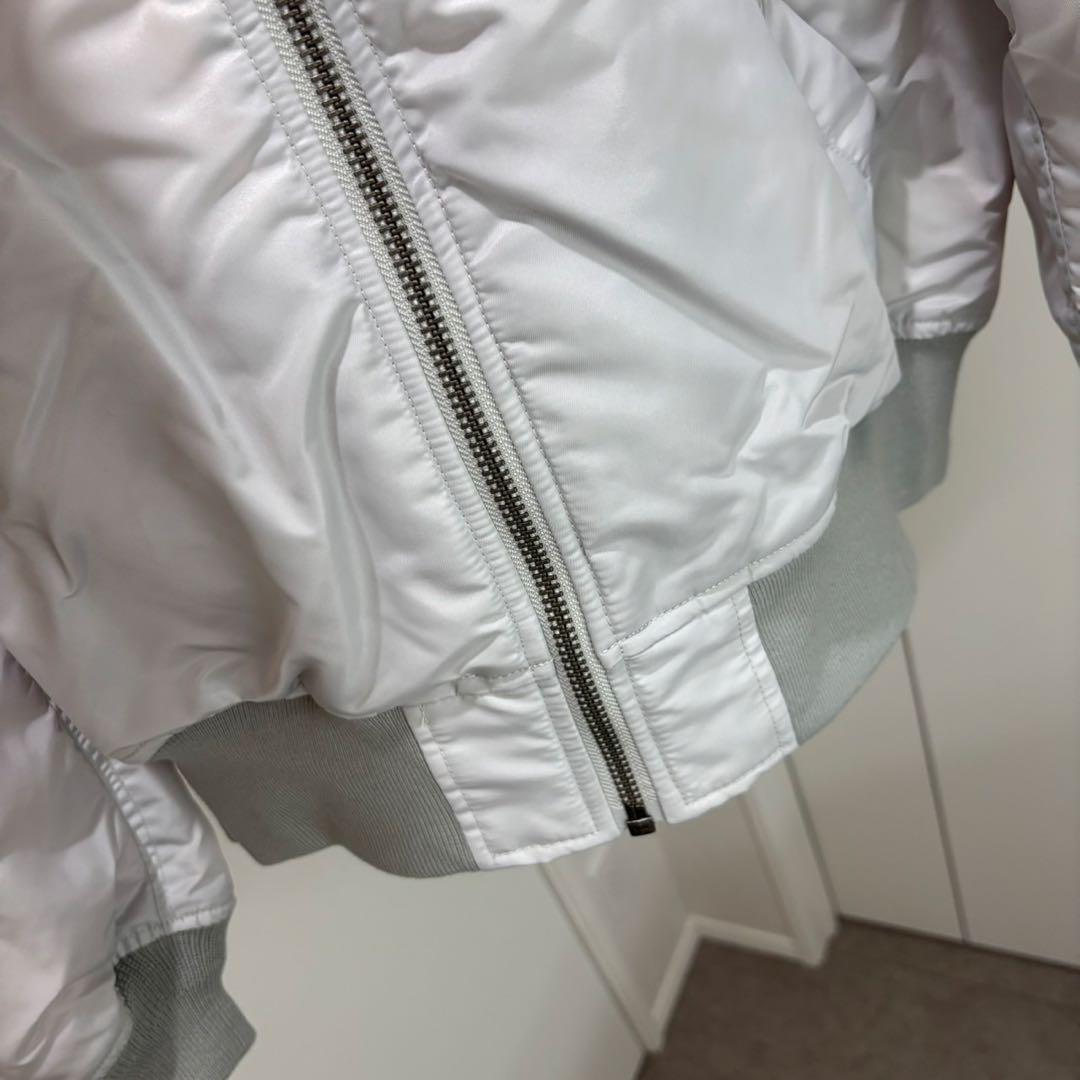 試着のみ✨ ビームス MA-1リラックスフィット フライトジャケット シルバー