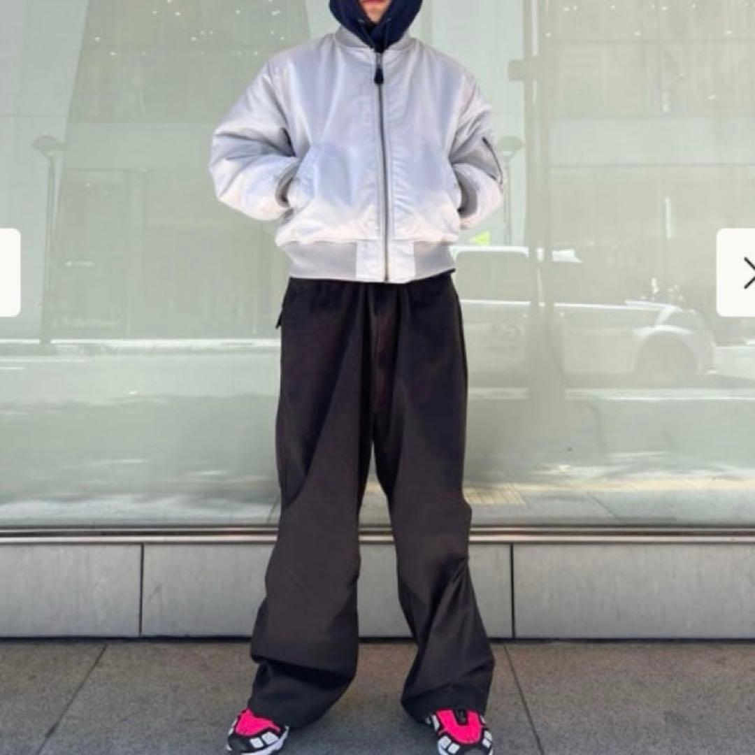 試着のみ✨ ビームス MA-1リラックスフィット フライトジャケット シルバー