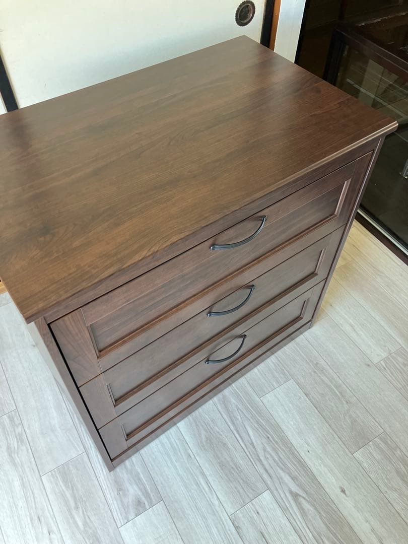 みんみ　IKEA 幅81cm SONGESAND ソンゲサンド 3段棚