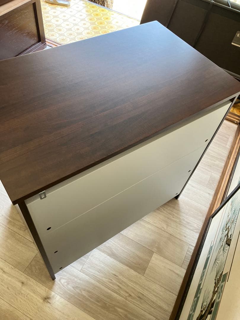 みんみ　IKEA 幅81cm SONGESAND ソンゲサンド 3段棚