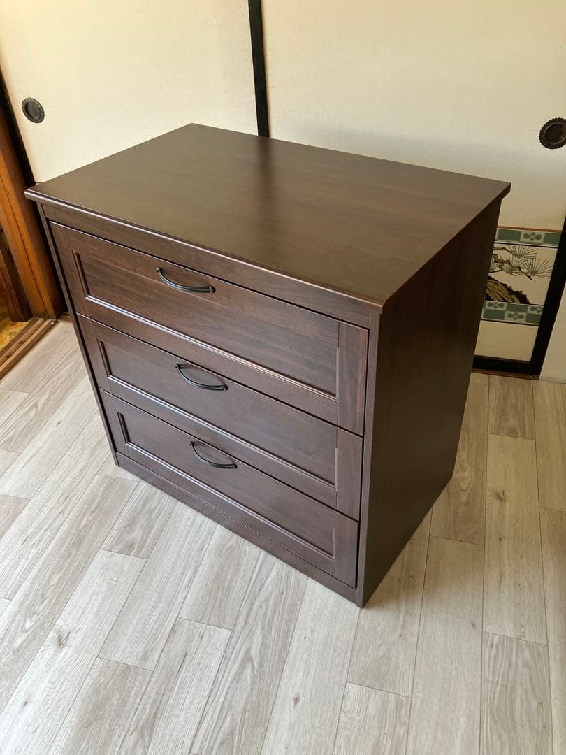 みんみ　IKEA 幅81cm SONGESAND ソンゲサンド 3段棚