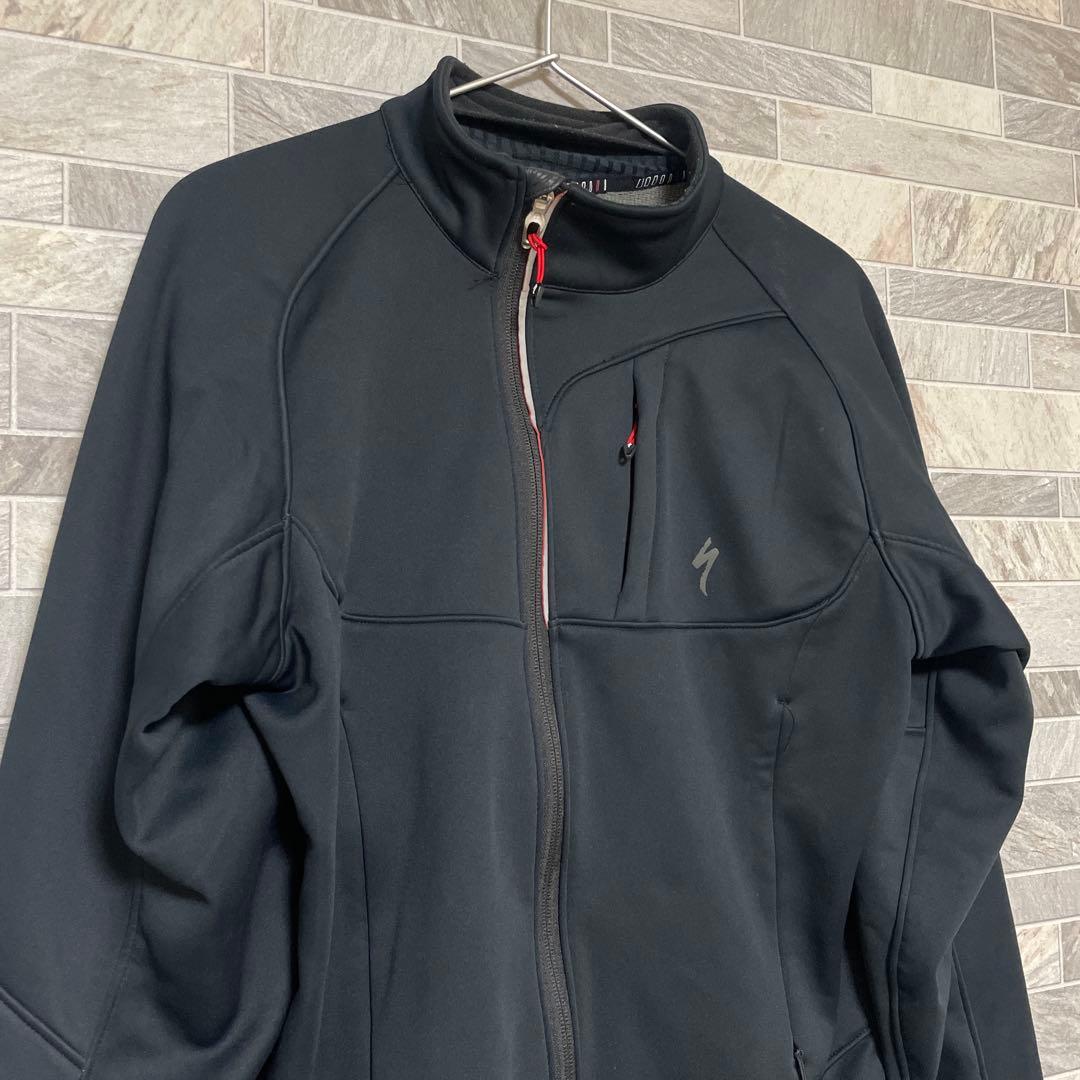 SPECIALIZED サイクルジャケット 防風シェル 裏起毛 防寒 自転車 黒