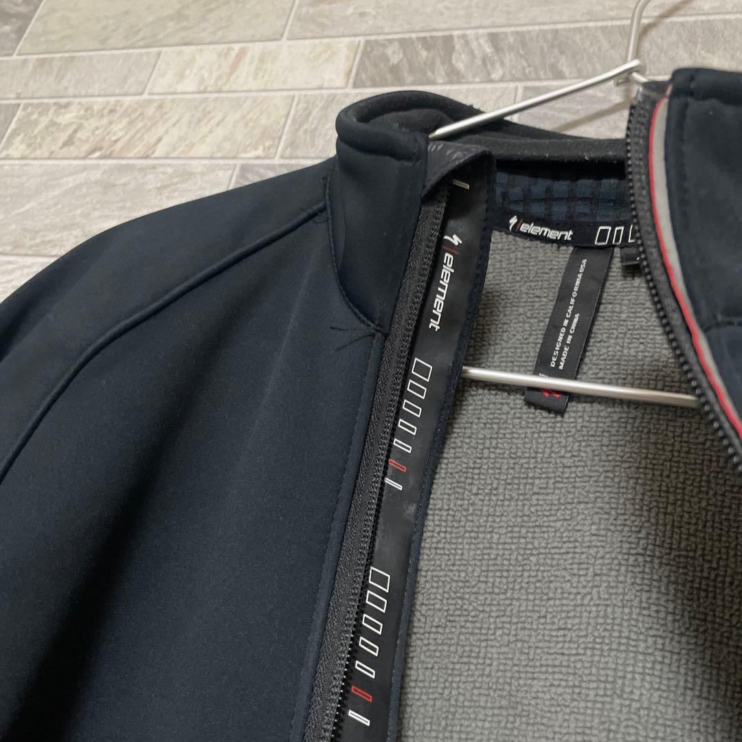 SPECIALIZED サイクルジャケット 防風シェル 裏起毛 防寒 自転車 黒