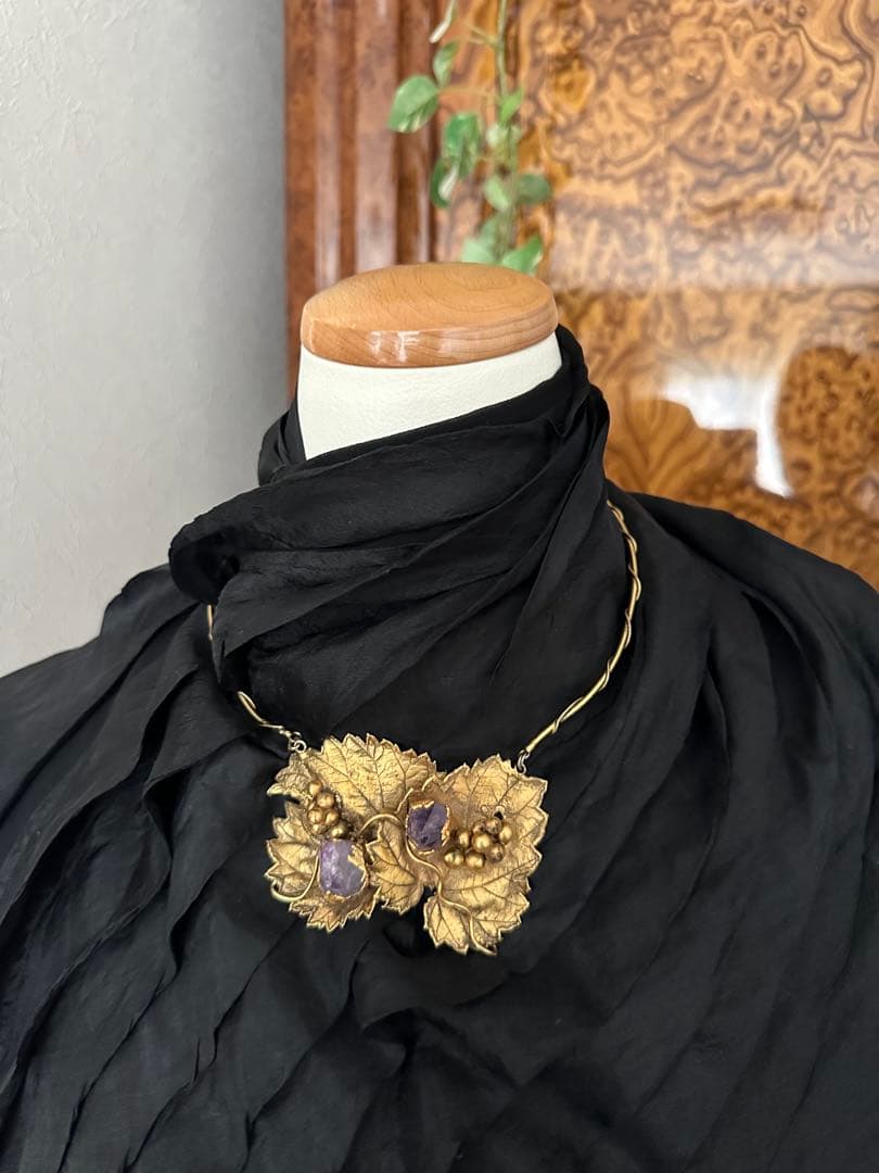 軽井沢彫金アトリエ 通産大臣賞受賞作家　作品 アメジストネックレス　 特別価格‼️