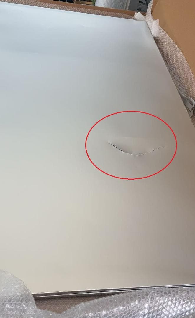 【中古】ダンス鏡 折り畳み 割れない鏡 160cmx100cmx2枚 銀色2番