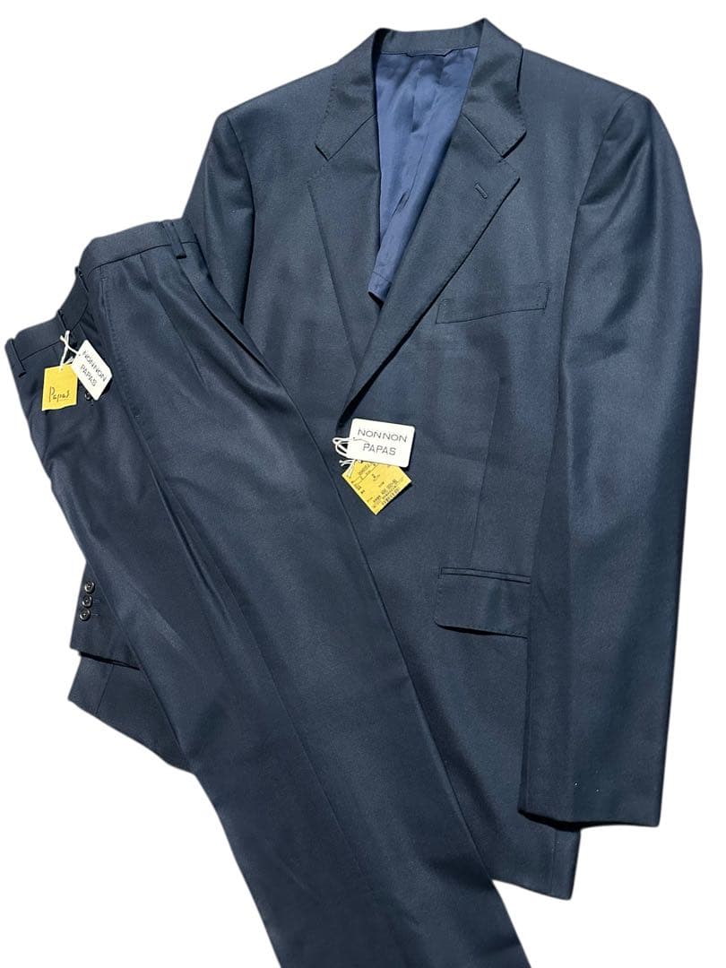 新品未使用！定価132,000円パパス PAPAS シルクシングルスーツ背抜きL