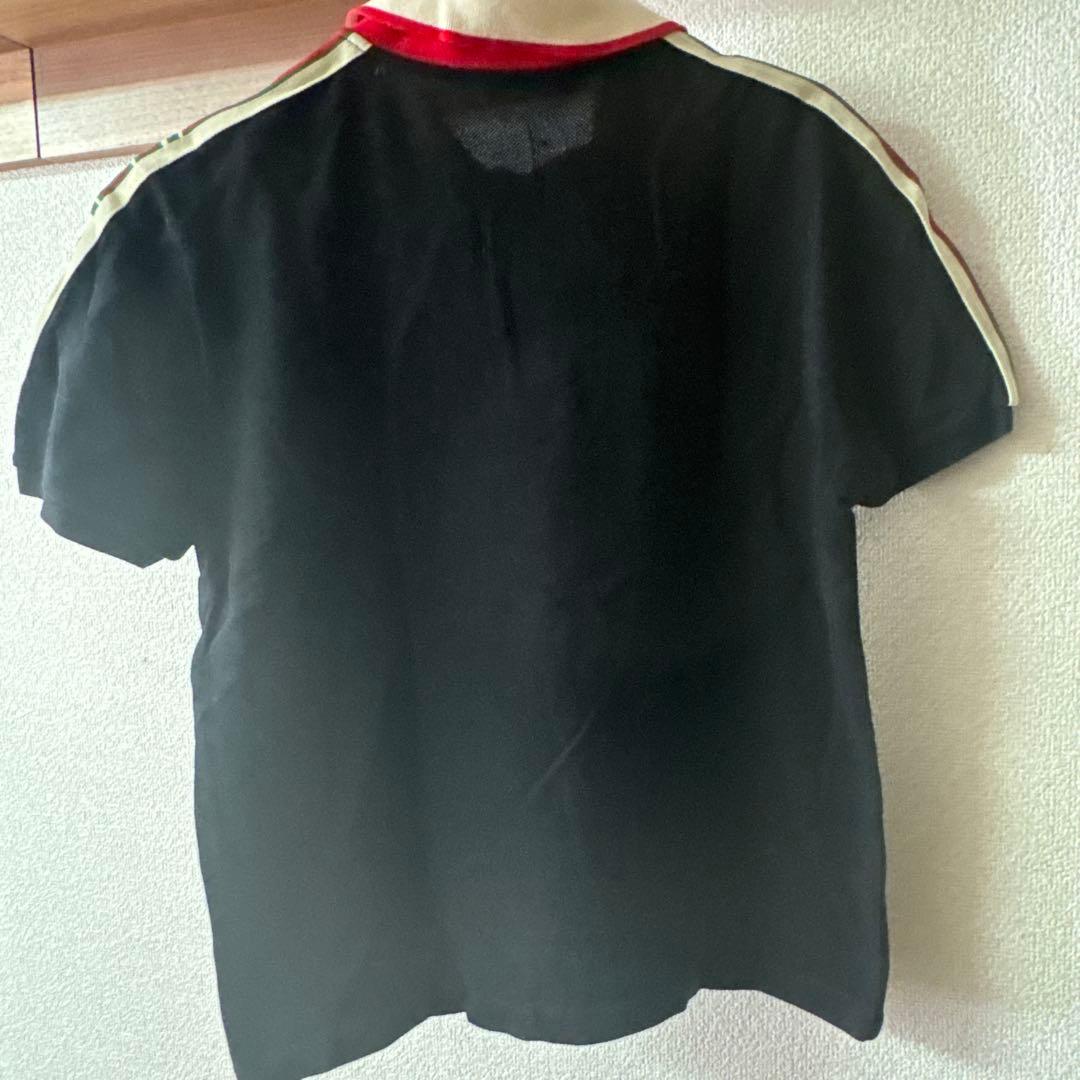 グッチ ストライプ コットン ポロシャツ S