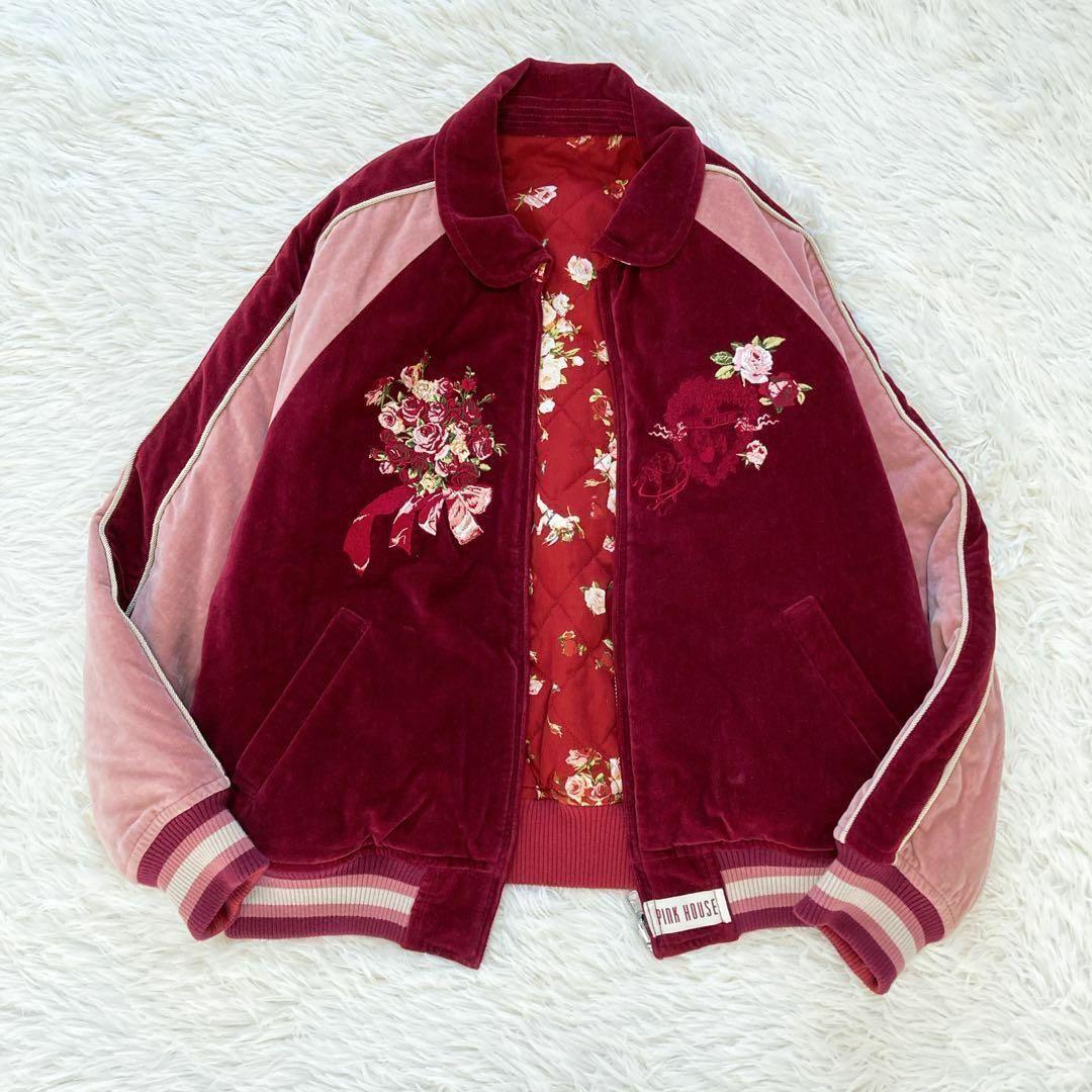 アンジェリークローズ刺繍入りリバーシブルブルゾン★PINKHOUSEピンクハウス