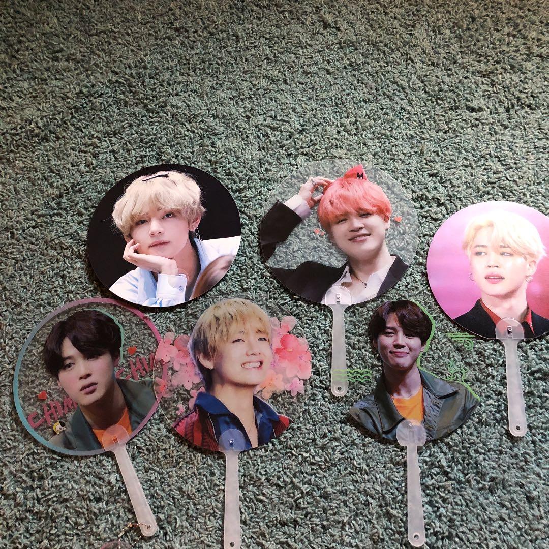 透明うちわ ジミン テヒョン BTS