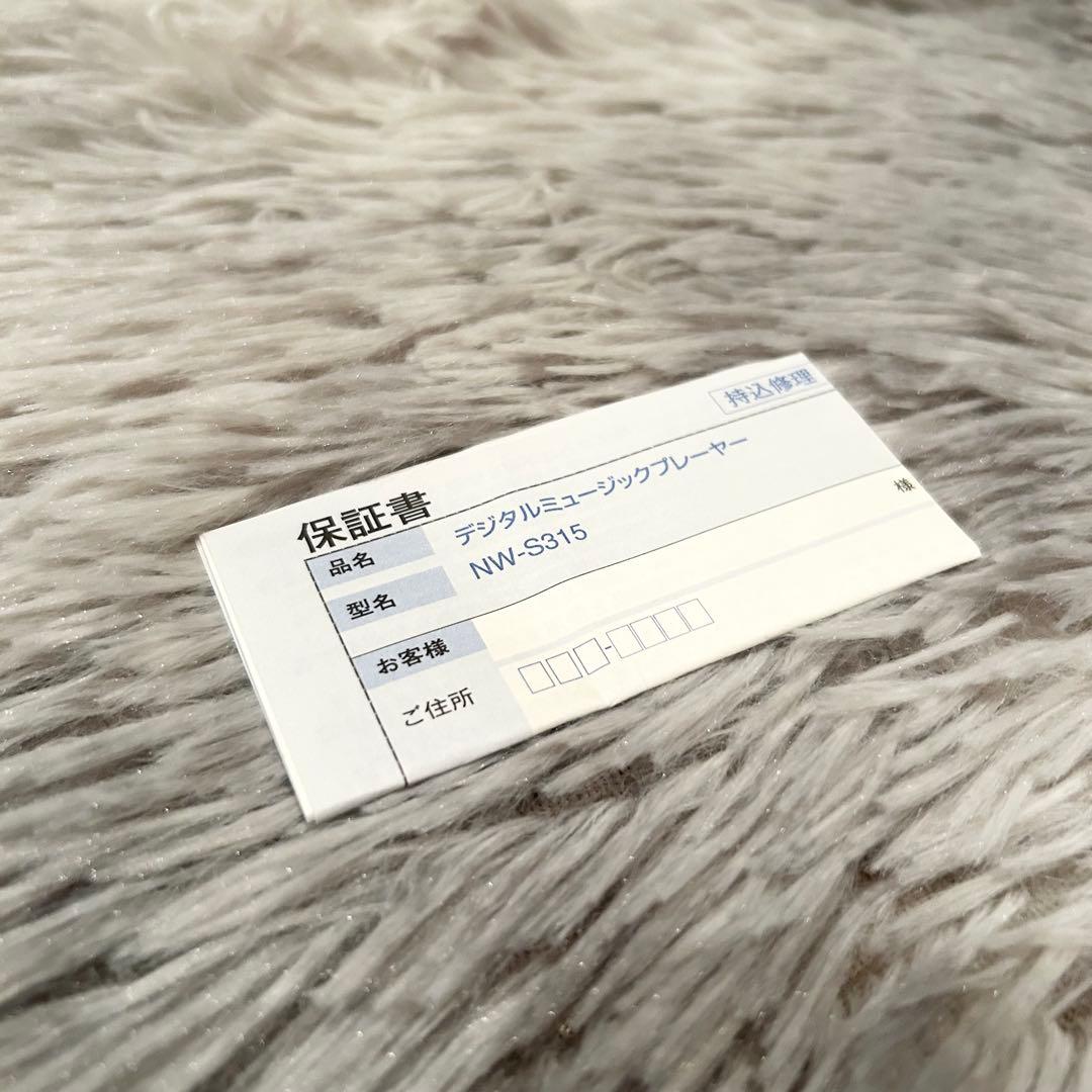 【極美品】 SONY NW-S315 WALKMAN 16GB