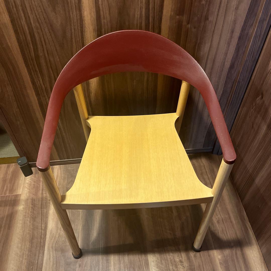 PLANK プランク MONZA ダイニング スタッキング チェア 1脚　赤