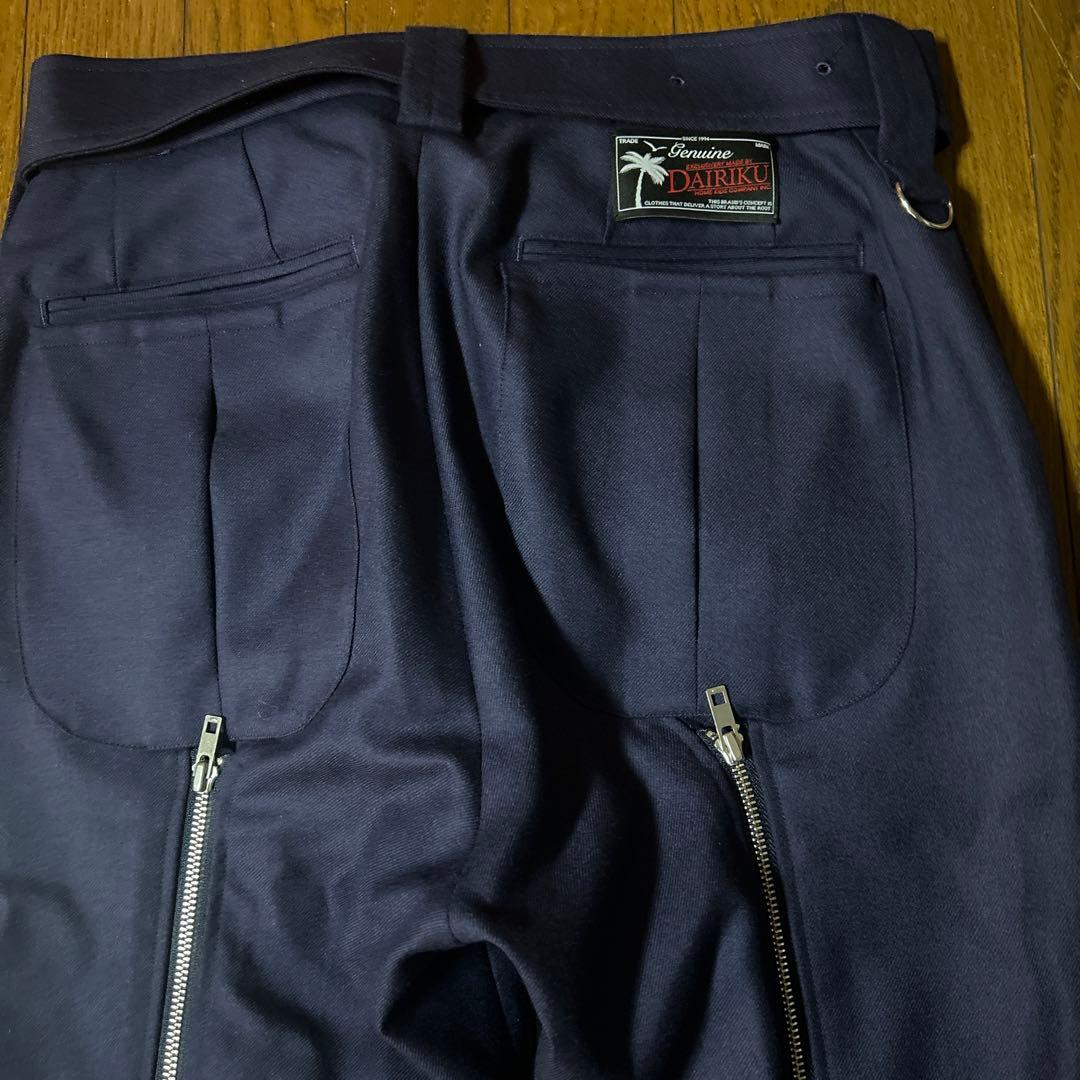 タグ付きDAIRIKUダイリクウールボンデージパンツMパンクセディショナリーズ