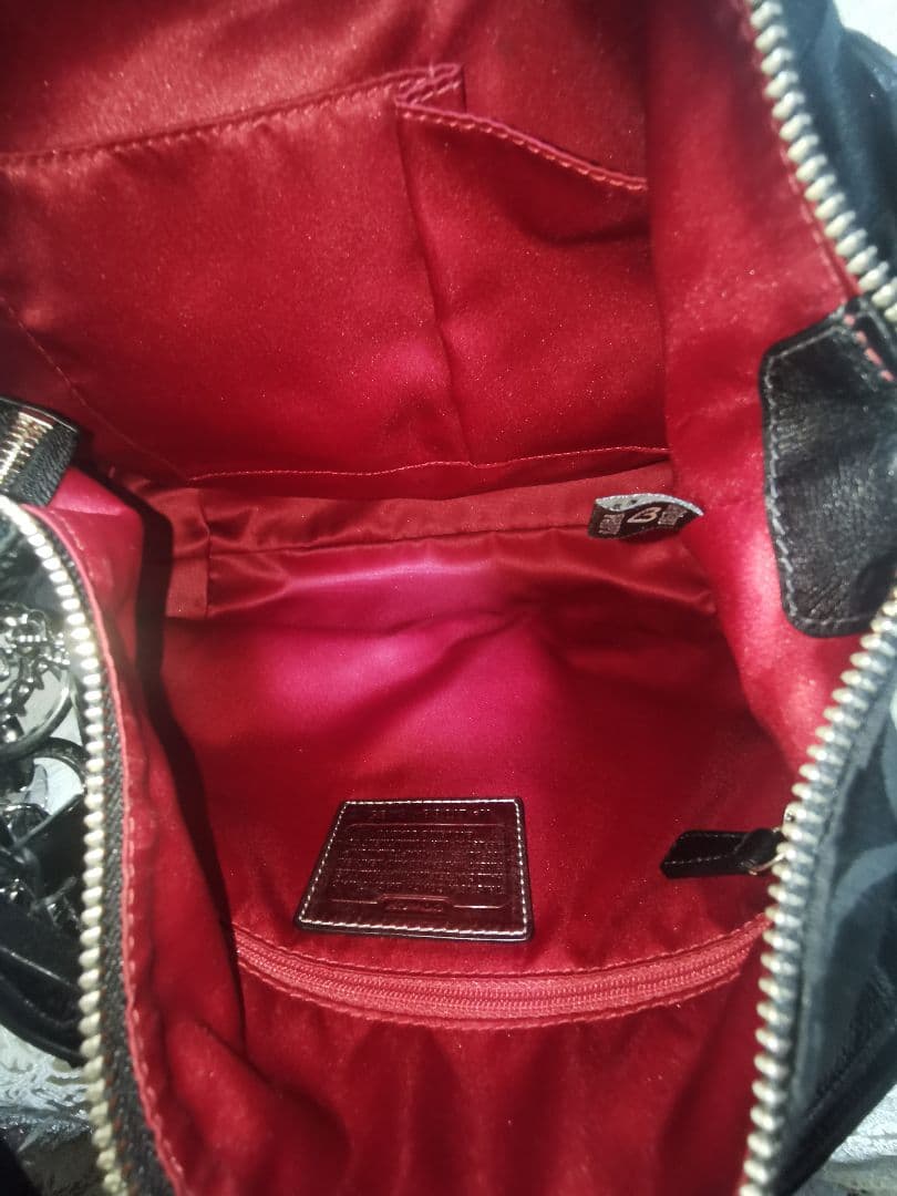 美品　COACH　ショルダーバッグ　poppy　2way　大容量　16495