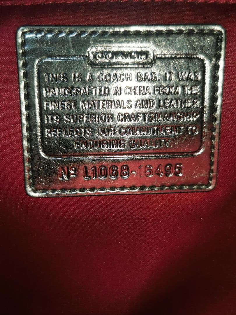 美品　COACH　ショルダーバッグ　poppy　2way　大容量　16495