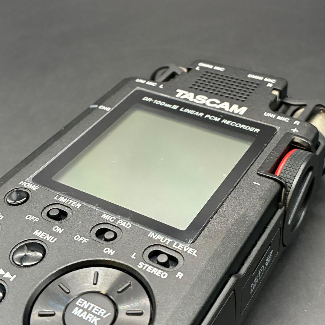 【動作確認済み】TASCAM DR-100MkIII ハンディレコーダー　PCM
